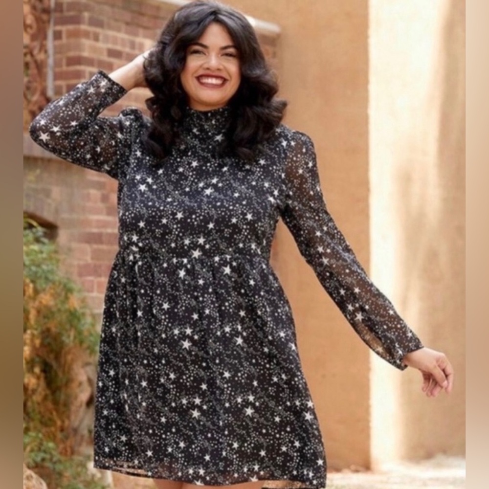 Modcloth Baez For Days  star mini dress